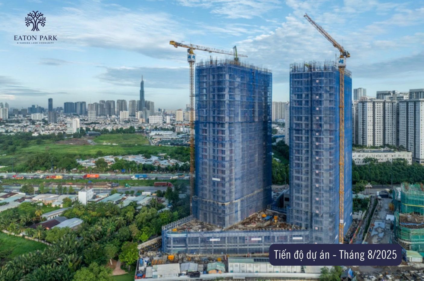 Cập nhật Tiến độ Tháp A5, A6 Eaton Park