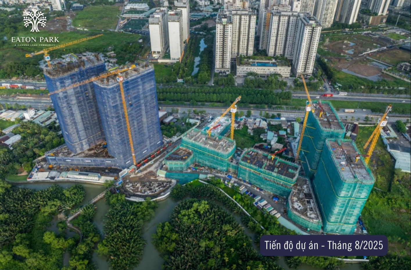 Tiến độ Tháp A3, A4 Eaton Park